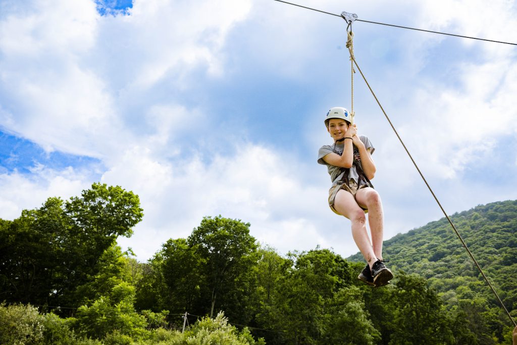 camper zip lining